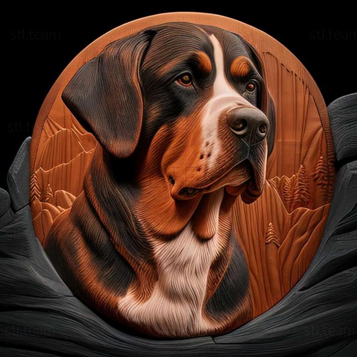 3D model Great Swiss Mountain dog (STL)